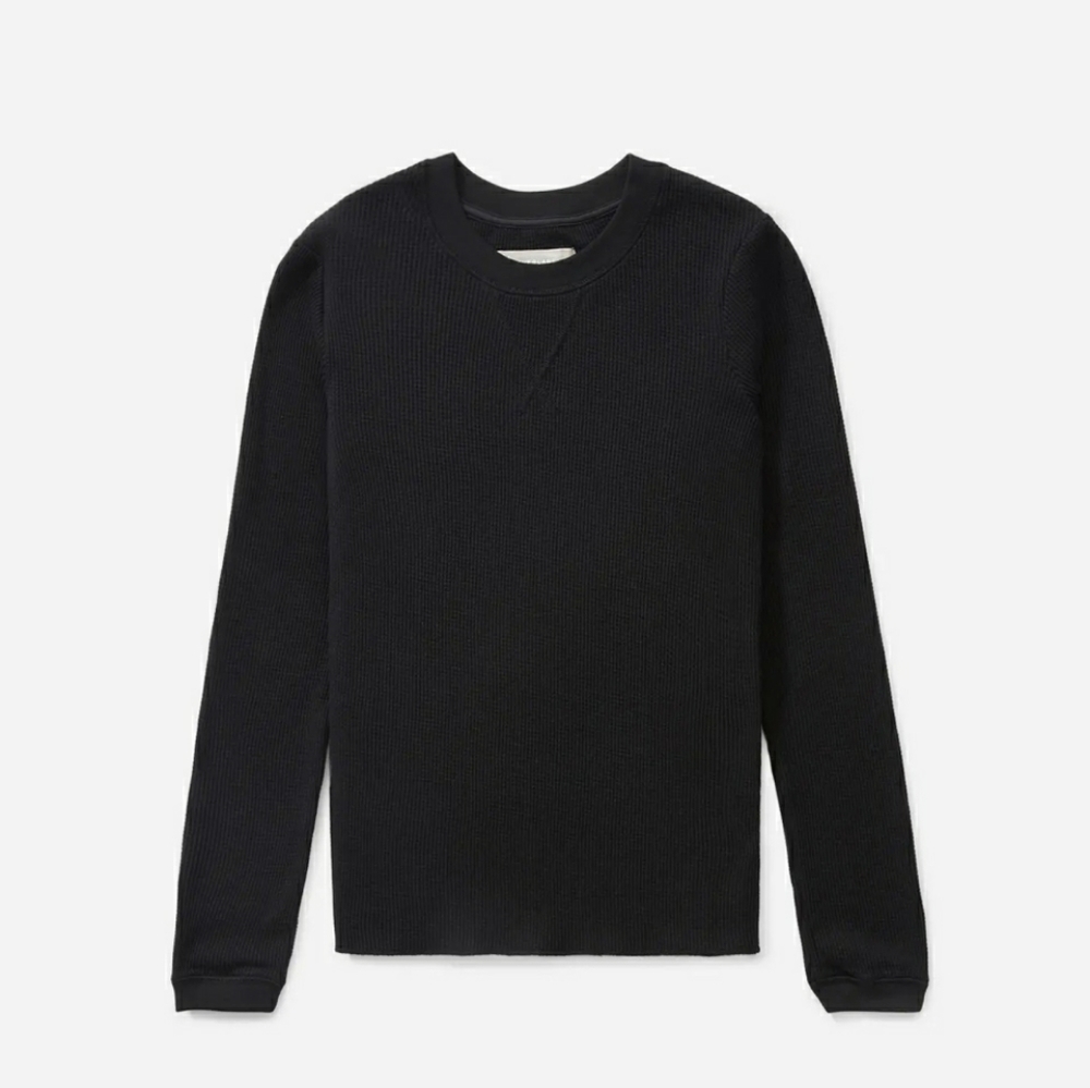 Everlane The Long Sleeve Waffle Tee Size M